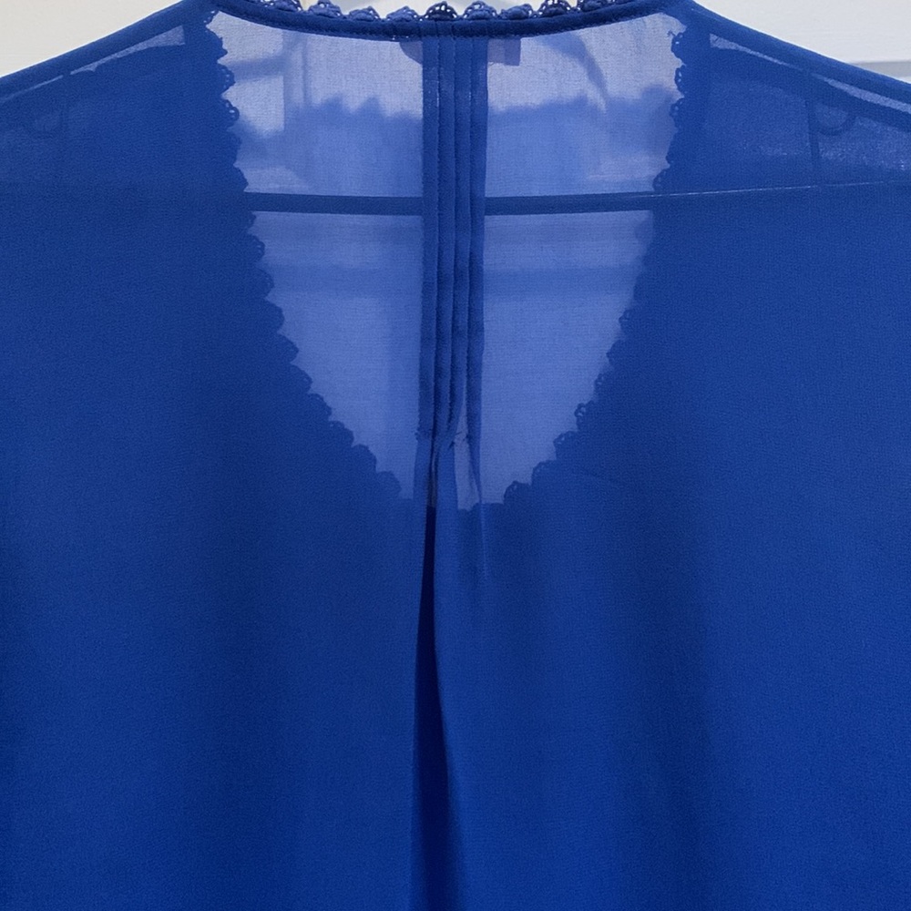 Blue Womens Blouse Size Large - Picture 5 of 6